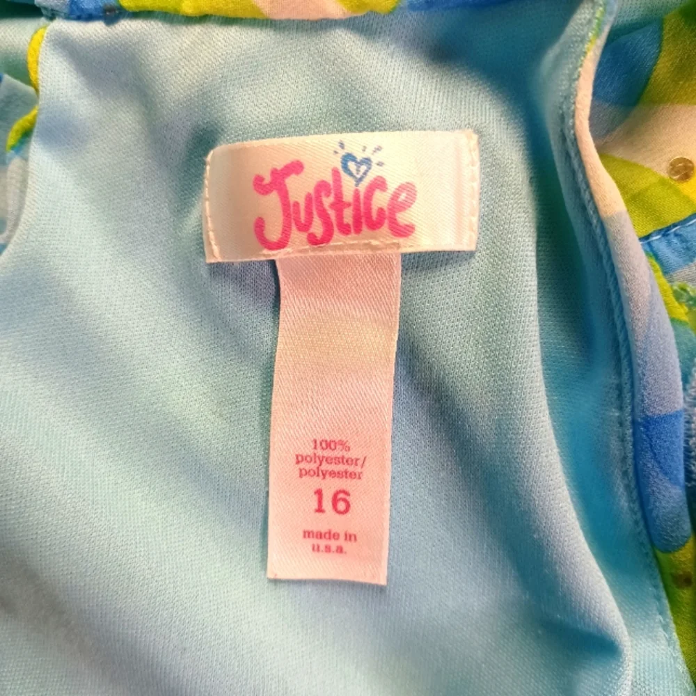 JUSTICE GIRLS DRESS With Sequins Sleeveless, Size: 16